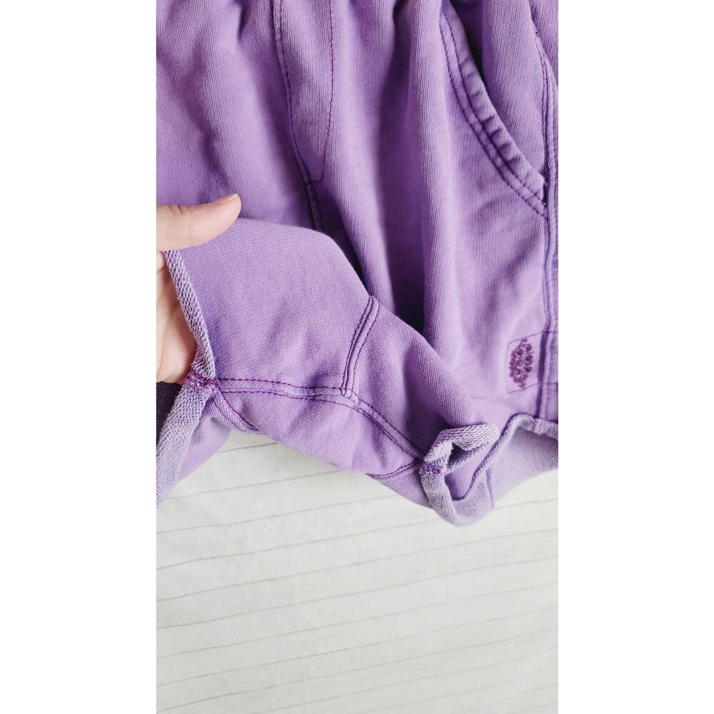 Free People / FP Movement All Star Solid Shorts in Washed Super Berry, sz Medium - Picture 7 of 12